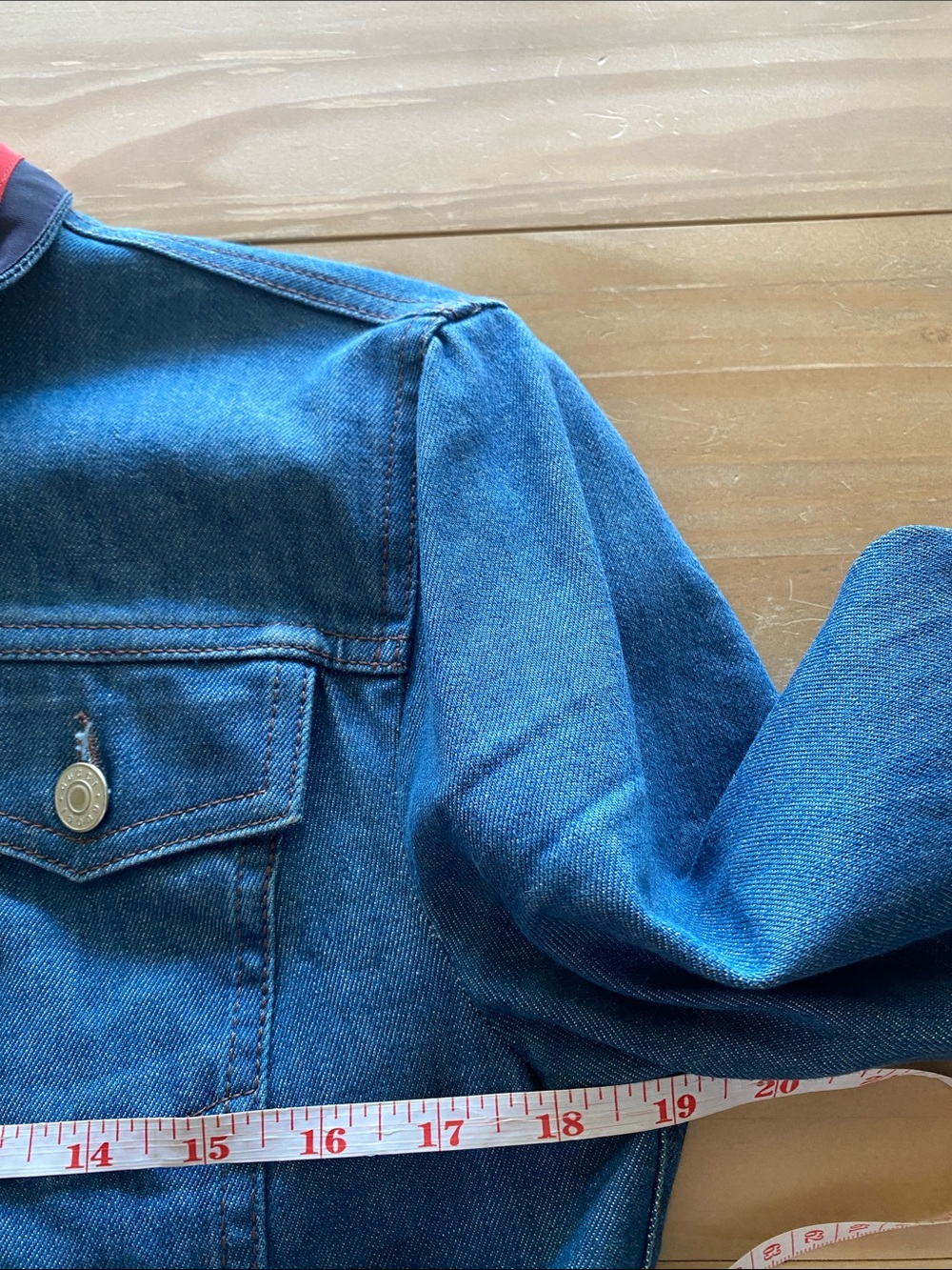 Gucci Web Trim Cropped Denim Jacket Size IT 44 Alessandro Michele Era - Picture 10 of 11